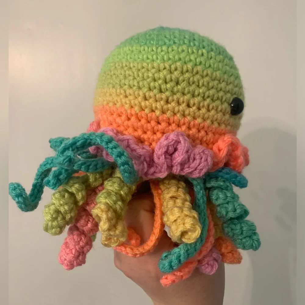🪼 NEW Handmade Crocheted Jellyfish Stuffed Animal 🪼 - Picture 3 of 10